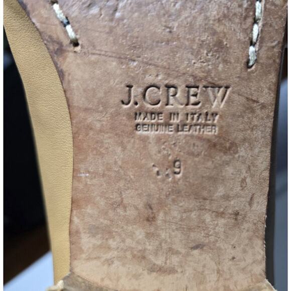 J CREW Women’s Biella Penny Loafers Flats Tan Leather Italy Comfort Sz 9 - Picture 9 of 10